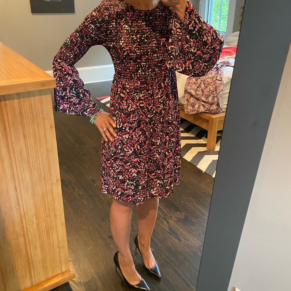 Aqua Bloomingdales Bell Sleeve Dress S Small